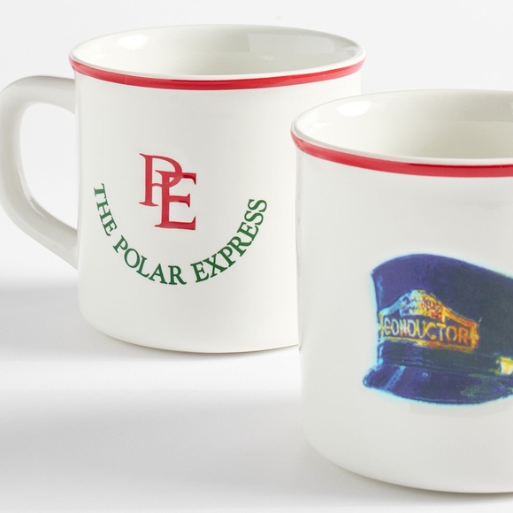 NIB Pottery Barn Polar Express Mugs - Set of 4 - Picture 2 of 5